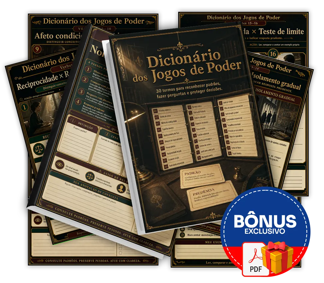 Bônus 2 — Dicionário dos Jogos de Poder